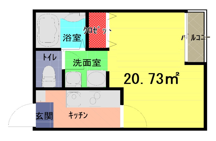 リベルテ大和田の間取り