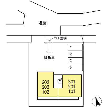 ジェルベーラ湘南の区画図