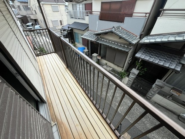 高松戸建のバルコニー