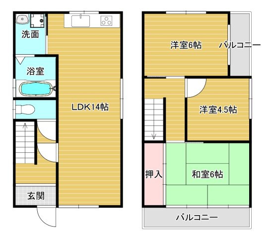 高松戸建の間取り