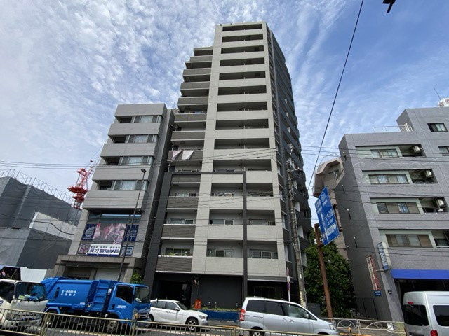【現況写真】 | 日神パレステージ南大井 | 前面道路と外観の様子です。～即日のご見学可能～　お問合せはお気軽にどうぞ。
