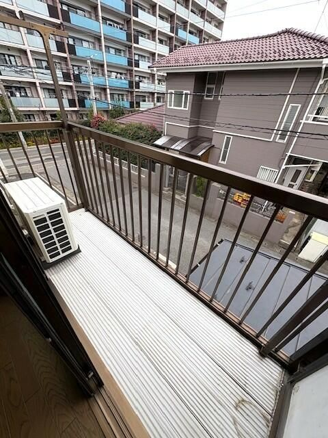 ハイムまことＣ棟のバルコニー