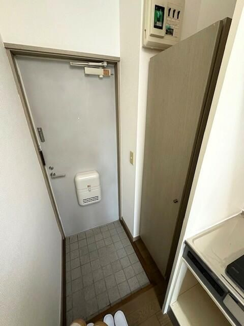 ハイムまことＣ棟の玄関