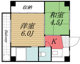 【間取り】 | ビレッジハウス長沼　2号棟