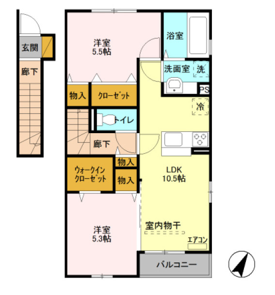 サニーフラットの間取り