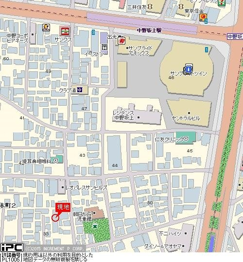 メインステージ中野坂上の地図