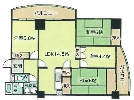 シティハイツ舞子の間取り