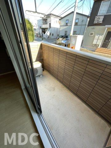 徳島市北田宮２丁目のアパートのバルコニー