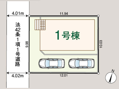 狭山市北入曽第30　新築戸建て　クレイドルガーデンの区画図