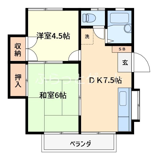 【間取り】 | モカ・パレ 