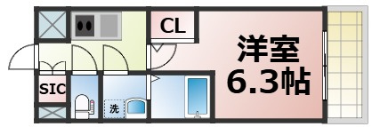 【間取り】 | エスリード大阪城クローグ　仲介手数料無料