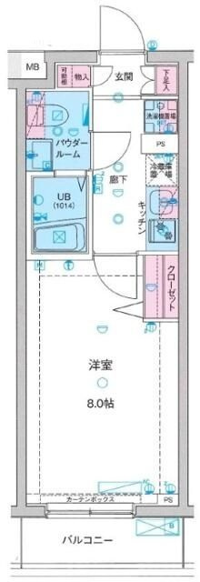 ＧＥＮＯＶＩＡ亀戸水神　ｓｋｙｇａｒｄｅｎの間取り|間取りです。