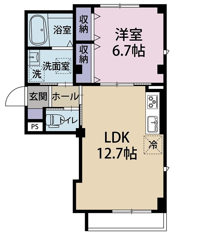 KINONE用賀 の間取り|間取りです。