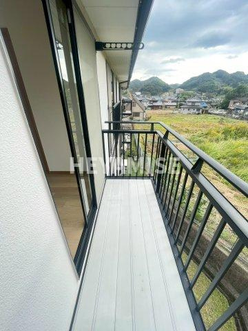 サンハイツ野田Aのバルコニー