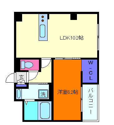 神戸市灘区水道筋　マンション新築工事の間取り