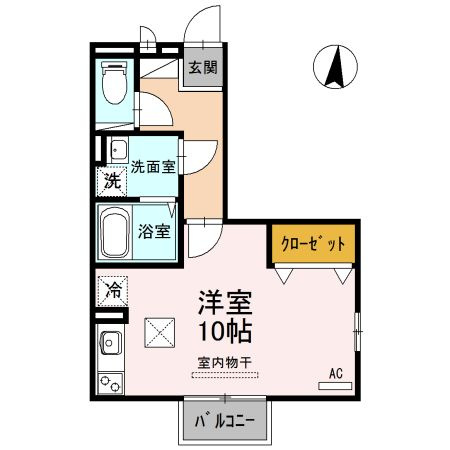クレール　B棟の間取り