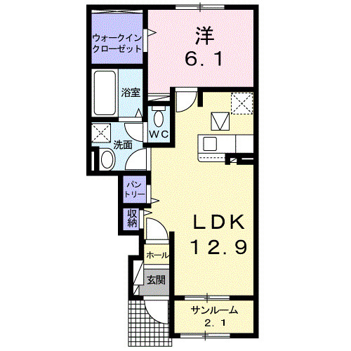【間取り】 | マルティーサーナ西軽井沢A