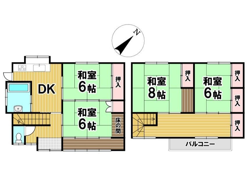 長崎県雲仙市小浜町雲仙 中古戸建の間取り|※間取り図と現況が異なる場合には、現況を優先いたします。