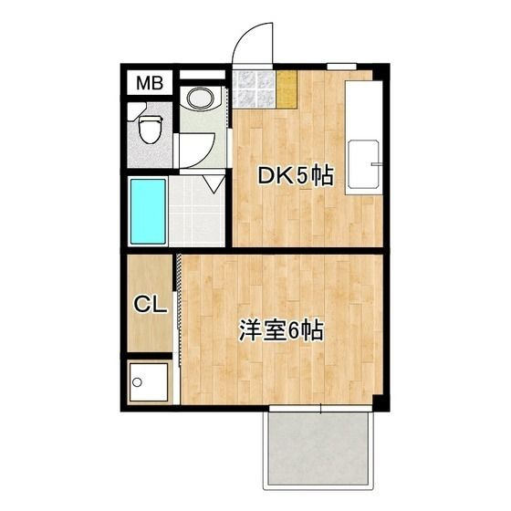 ハイツ宇田川の間取り|間取りです。