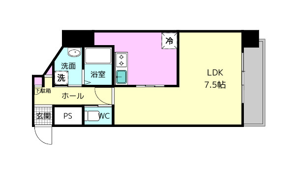 OMマンション東生駒の間取り
