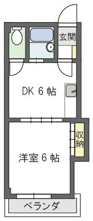 アレマーナ北加賀屋の間取り