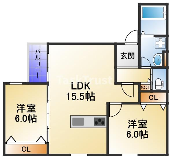 【間取り】 | NAGAMORI新深江