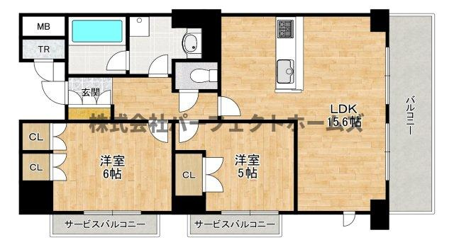ファインフラッツ牧野駅前イーストプラザの間取り