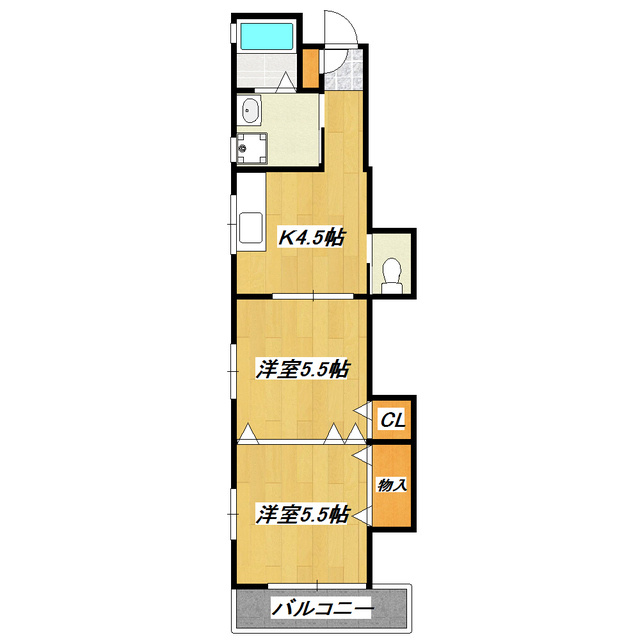 プロスペリティの間取り|オールフローリングのお部屋です。