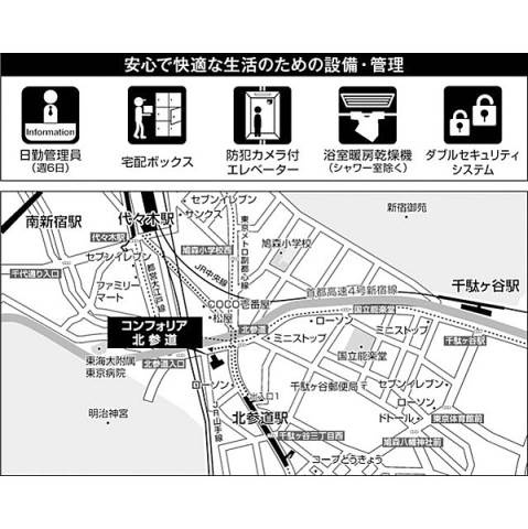 【地図】 | コンフォリア北参道