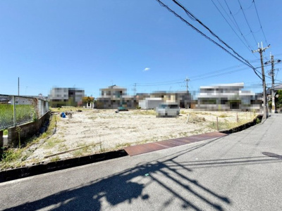 【前面道路含む現地写真】 | 菩提　売土地　全６区画 | コスモスまで約1312ｍ！消耗品のお買い物にも便利ですよ！