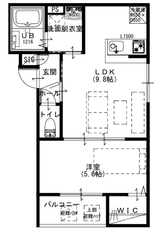 Raffine貝塚の間取り