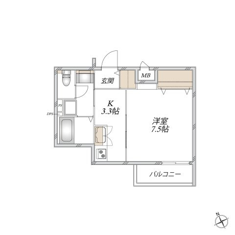 （仮称）新座市東北メゾンの間取り