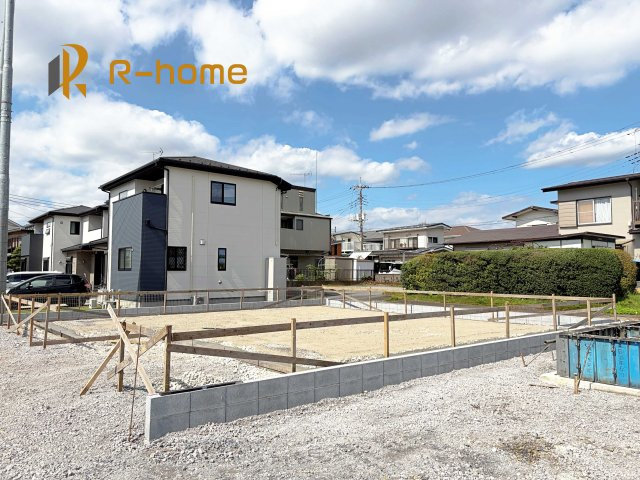 かすみがうら市下稲吉14期　新築戸建て　1号棟の外観|ご予約を頂ければ、『平日』はもちろん『早朝』や『夜間』もご見学可能です♪お気軽にお申し付けください♪