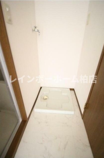 仲介手数料無料！駅近＆設備充実。の設備|室内洗濯機置き場です
