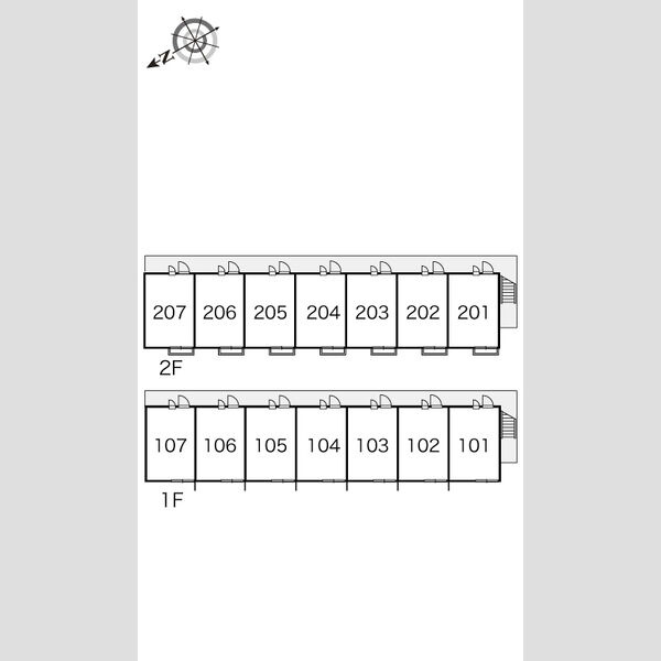 レオパレスMonsteraの区画図