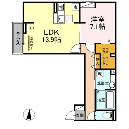 【間取り】 | アンジュール多摩川