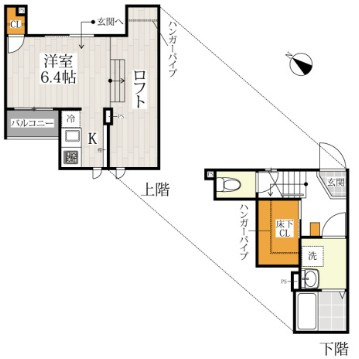 ＣＢ八潮ルフィノの間取り