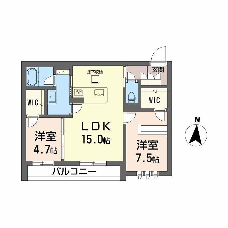 ＤＥＵＸリジエールの間取り
