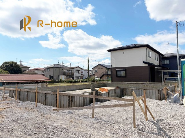 かすみがうら市下稲吉14期　新築戸建て　4号棟の外観|2026年12月完成予定！近隣の同仕様完成物件をご見学いただけます♪