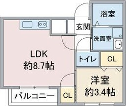 【間取り】 | Le　Blanc大須