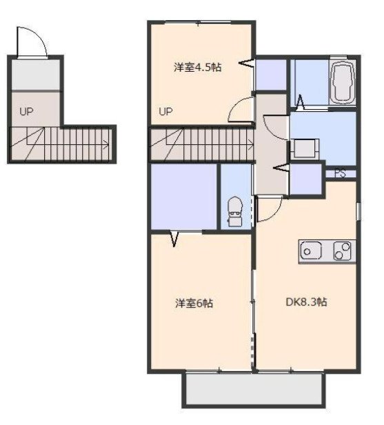 イーストパークURAWA2の間取り