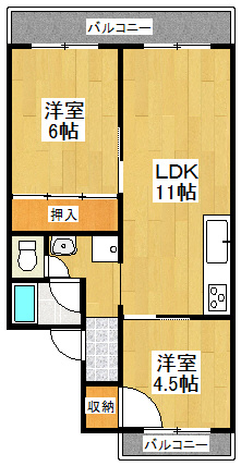 グリーンハウスⅠの間取り