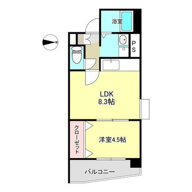 ピュアーズ南千反畑の間取り