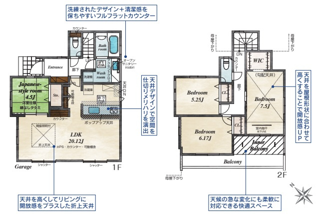 垂水区桃山台４丁目　新築戸建て　1号棟の間取り