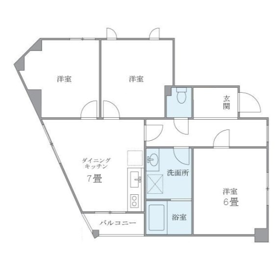 西落合ハウスの間取り|間取りです。