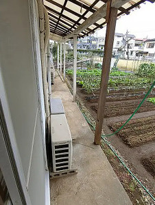 土棚荘のバルコニー