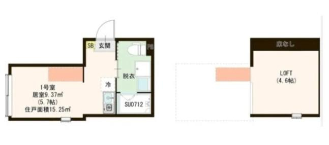 練馬区上石神井南町のアパートの間取り