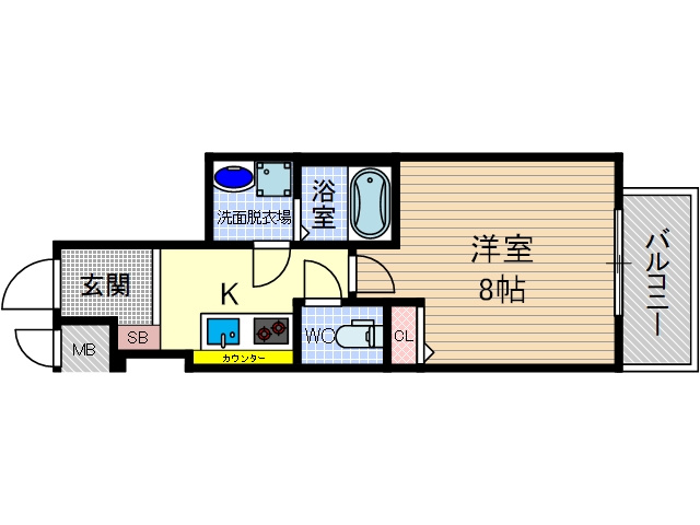 カミオン別院の間取り