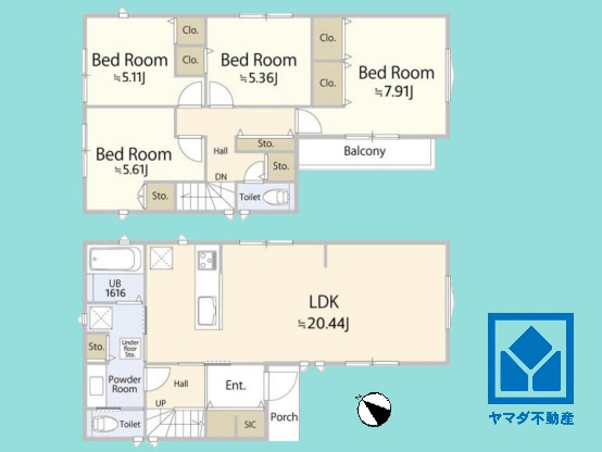 西宮市上甲子園１丁目の間取り