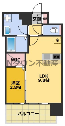 【間取り】 | メイクスアート新栄Ⅲ | 間取りです